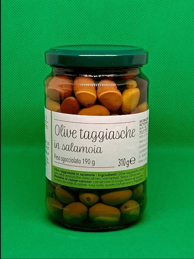 Olive taggiasche in salamoia 